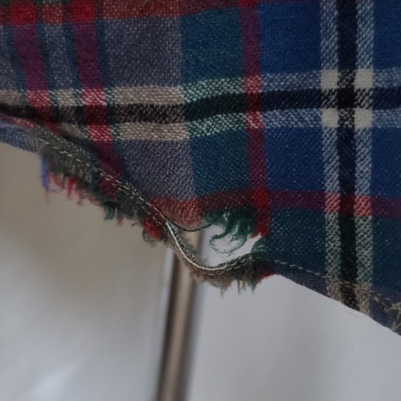 Vtg Pendleton Mens Medium Brown Stripe Long Sleeve Button Wool Flannel Shirt - Picture 12 of 12